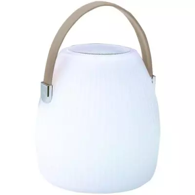 Lampe enceinte Bluetooth sans fil LUMISKY - Mini May Play - Ambiance LED multicolore - H23 cm