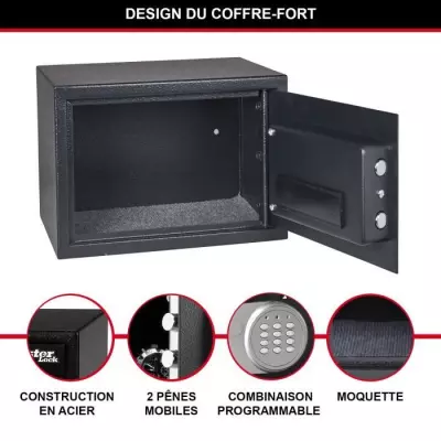 Coffre-fort grande taille avec combinaison numérique X125ML