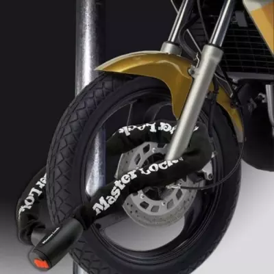 Antivol moto robuste - Chaîne en acier cémenté de 10 mm