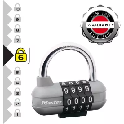 Cadenas à Combinaison Master Lock Gris - Sécurité Compacte