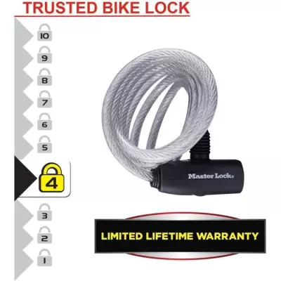 Câble antivol en acier torsadé Master Lock 8127EURTRI - Bleu, sécurité renforcée