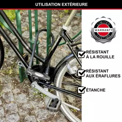 Antivol U avec Câble MASTER LOCK XL - Sécurité maximale