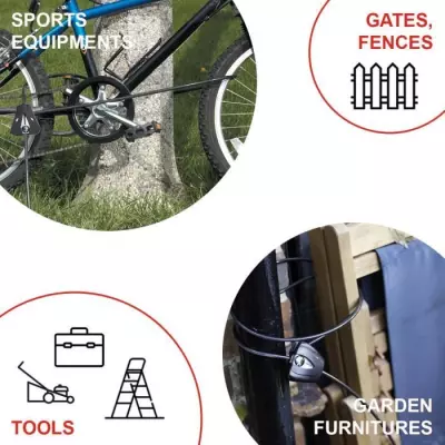 Câble antivol ajustable Master Lock 8417EURDPRO - Sécurité flexible