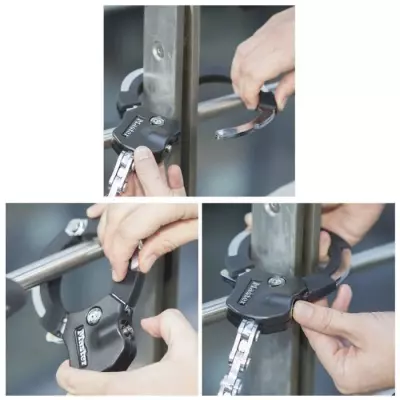 Antivol Masterlock Menottes en Acier Trempé 7.6cm - Sécurité Maximale