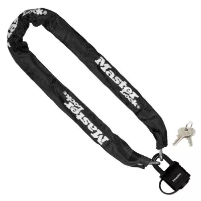 Chaîne antivol MASTER LOCK 8390EURDPRO - Sécurité renforcée - Noir