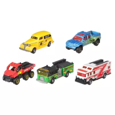 Pack de 5 Petites Voitures Matchbox - Modèle aléatoire