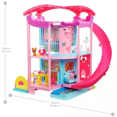 La maison de Chelsea et ses animaux Barbie, 50 cm: jeu de poupée impressionnant