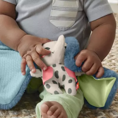 Peluche Fisher-Price Tembo pour nouveau-nés - Douceur éléphantesque