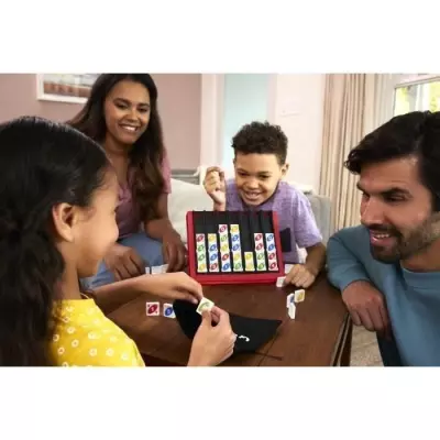 Jeu de société Mattel Games UNO-Quatro-Jeu pour soirée en famille - HPF82