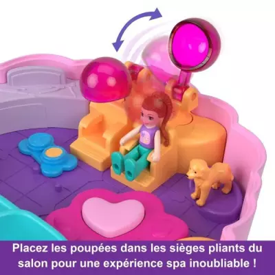 Coffret Toilettage Caniche Polly Pocket - 2 figurines et 12 accessoires
