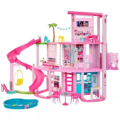 Barbie Maison de Rêve avec Piscine et Toboggan - Hauteur colis 22 cm