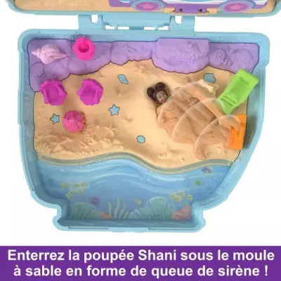 Ensemble de jeu pour enfants Polly Pocket-Chiot a la Plage!
