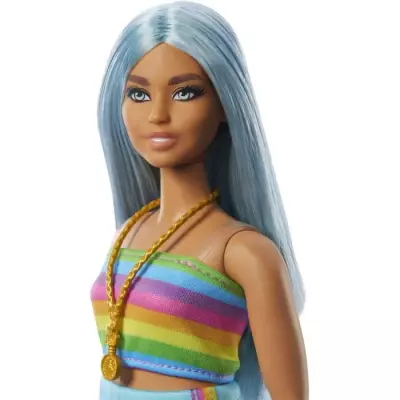Poupée Barbie Fashionistas aux cheveux bleus - 65ème anniversaire