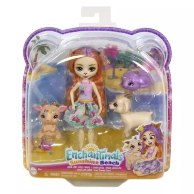 Enchantimals-Famille de Golita Chevre-Poupée & 3 Figurines - Jouet POUPEE Enchantimals-Famille de Golita Chevre-Poupée & 3 Figurines - Jouet POUPEE
