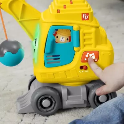 Éveillez l'imagination avec le Fisher-Price-La Calculo'Grue-Blocs Éveillez l'imagination avec le Fisher-Price-La Calculo'Grue-Blocs
