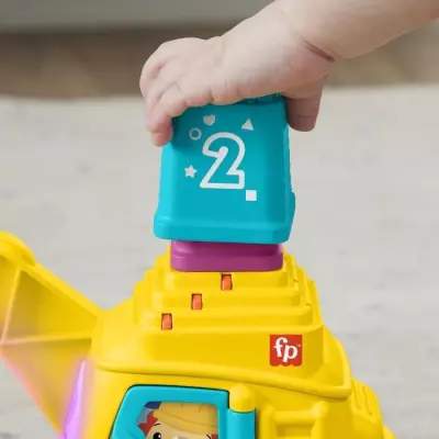 Éveillez l'imagination avec le Fisher-Price-La Calculo'Grue-Blocs Éveillez l'imagination avec le Fisher-Price-La Calculo'Grue-Blocs