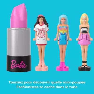 Coffret BarbieLand Mini: 6 rouges à lèvres avec mini poupées Coffret BarbieLand Mini: 6 rouges à lèvres avec mini poupées