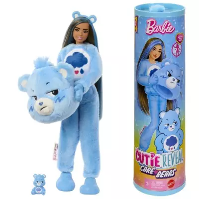 Poupée Barbie Cutie Reveal Bisounours Touronchon Bleu - 3ans +- JCN96 Poupée Barbie Cutie Reveal Bisounours Touronchon Bleu - 3ans +- JCN96