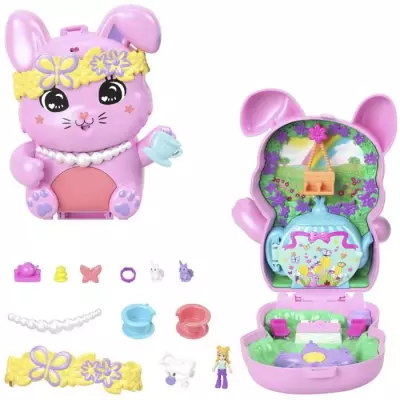 Coffret Polly Pocket Jardin Lapin l'heure du thé - Jouet de Voyage Coffret Polly Pocket Jardin Lapin l'heure du thé - Jouet de Voyage