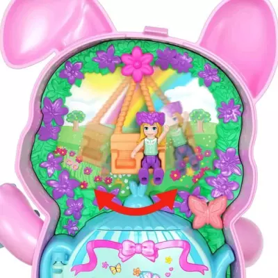 Coffret Polly Pocket Jardin Lapin l'heure du thé - Jouet de Voyage Coffret Polly Pocket Jardin Lapin l'heure du thé - Jouet de Voyage