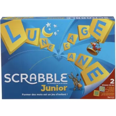 Jeu de Société Mattel Games - Scrabble Junior - Pour les 6 ans et +