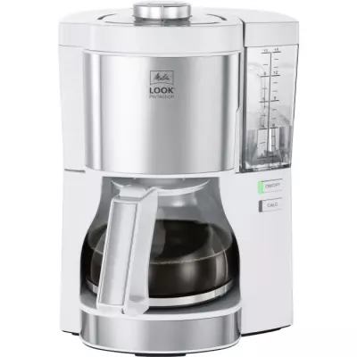 Cafetière filtre Melitta Look V Perfection - AromaSelector - Protection anti-calcaire 3 en 1 - 10 tasses