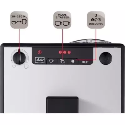 Machine à Café Melitta Solo - Pure Silver: Compact, Performant & Élégant Machine à Café Melitta Solo - Pure Silver: Compact, Performant & Élégant