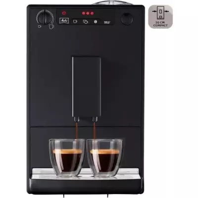 Machine à Café MELOITTA Solo - Pure Black - Expresso Broyeur Machine à Café MELOITTA Solo - Pure Black - Expresso Broyeur