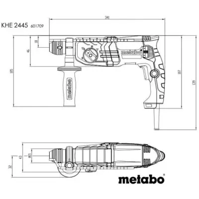 Coffret Marteau Perforateur Combiné METABO - BURINEUR Coffret Marteau Perforateur Combiné METABO - BURINEUR