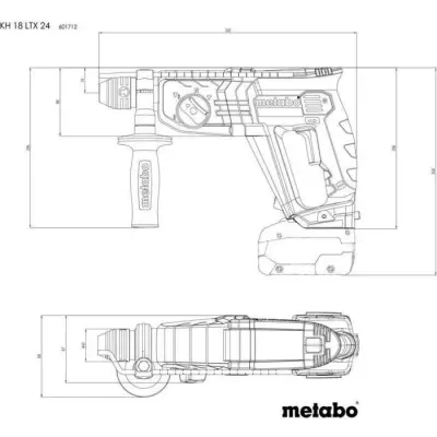 Perforateur sans fil METABO KH 18 LTX 24 - Puissant et pratique Perforateur sans fil METABO KH 18 LTX 24 - Puissant et pratique