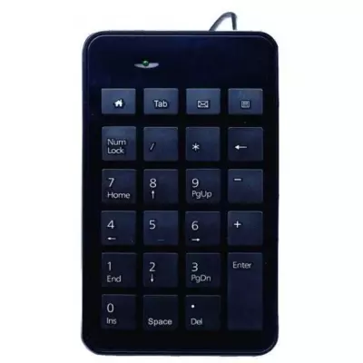 Pavé numérique USB noir compact pour netbook