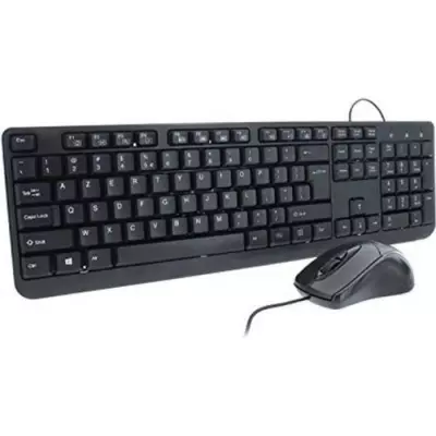 Ensemble Clavier et Souris Noir - Compact et Ergonomique