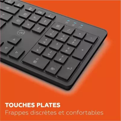 Clavier sans fil MOBILITY LAB Premium AZERTY Noir - Compact et Élégant