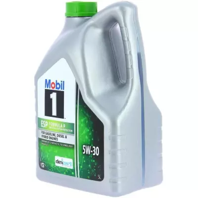 Bidon d'huile moteur MOBIL1 5W30 ESP Formula P - 5 L - 4 saisons