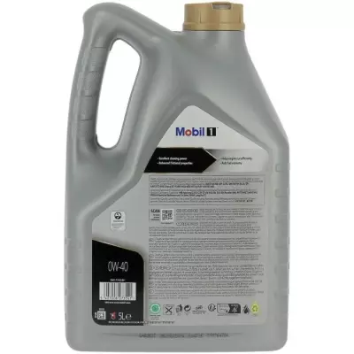 Bidon huile moteur MOBIL1 0W-40 FS 5L - Performances 4 saisons