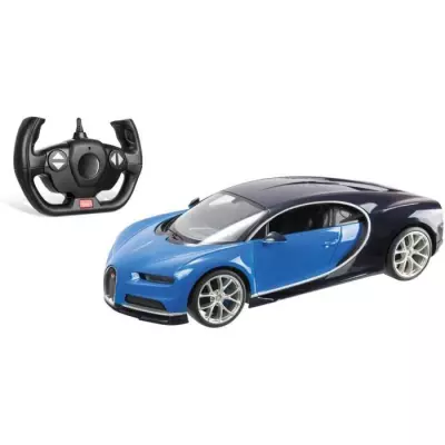 Voiture radiocommandée Bugatti Chiron 1:14 avec effets lumineux - Modèle aléatoire