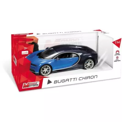 Voiture radiocommandée Bugatti Chiron 1:14 avec effets lumineux - Modèle aléatoire