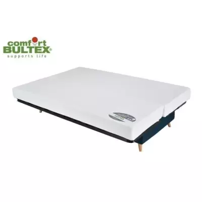 Canapé Clic Clac 3 places Bleu - Made in France - Confort BULTEX - MONA