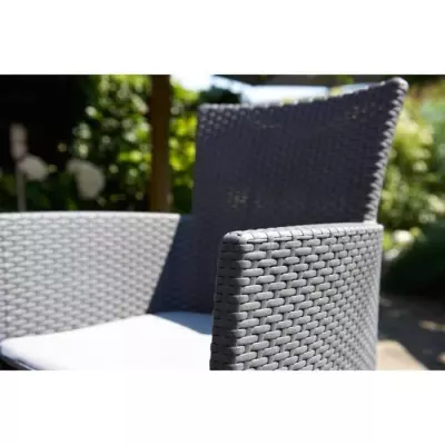 Chaise de jardin Iowa Keter - Design moderne en résine - Gris