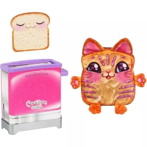 Toasty Treatz - MOOSE TOYS - COOKEEZ MAKERY - Peluche parfumée en forme de toast, grille-pain interactif, Modele peluche aléat