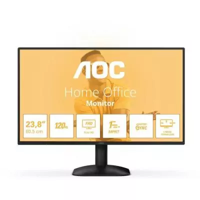 Ecran PC Bureautique - AOC - 23,8'' - FHD - 120Hz - Dalle IPS - 1ms - 24B31H