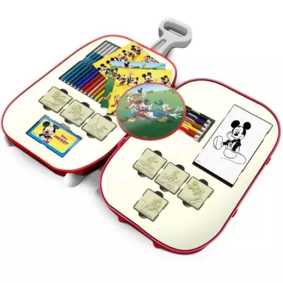 Trolley MULTIPRINT avec tampons Mickey et feutres - Jeu de tampon