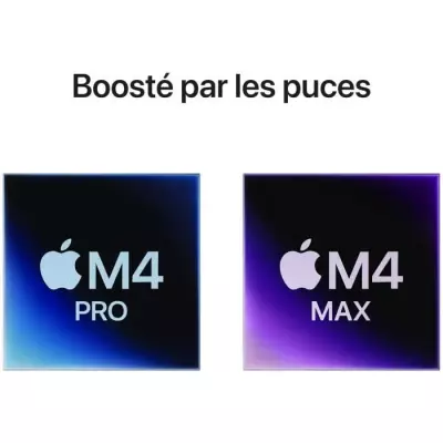 Puissant MacBook Pro 16'' M4 Max - RAM 48Go - Stockage 1To SSD - CPU 16 coeurs - Noir sidéral