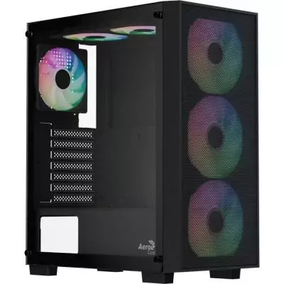 Boitier PC sans alimentation - AEROCOOL B509A Flow - ACCM-BD02063.11 - Moyen tour - Format ATX - Noir