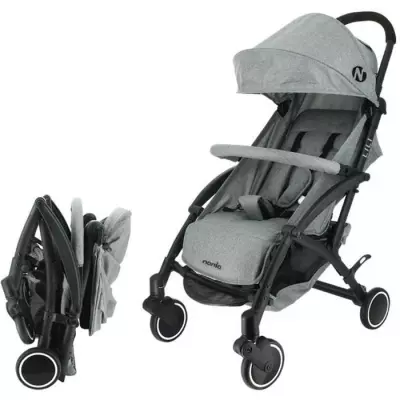 Poussette compacte Nania Lili - Confort et praticité - Gris