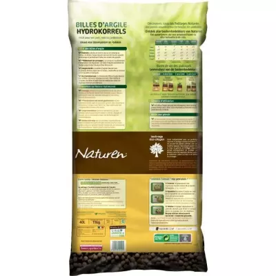 NATUREN Billes d'Argile - 40L: Argile de Qualité Supérieure