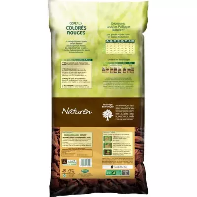 Copeaux Colorés Rouges pour un Jardin Éclatant - 40L