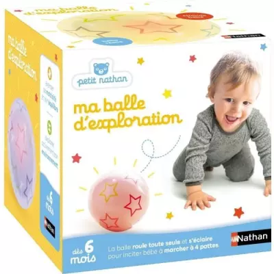 Balle d'exploration pour bébés: change de couleur et direction