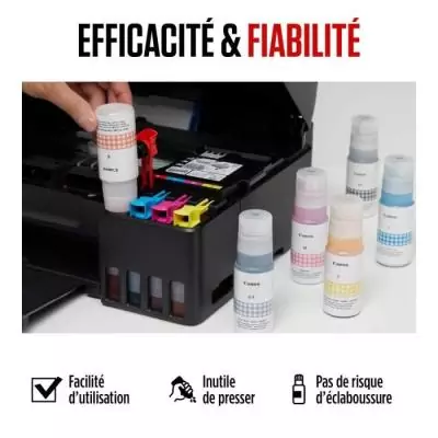Bouteille d'encre - CANON - GI-53GY - Gris - Compatibilité PIXMA G650 et G550 - (4708C001) Bouteille d'encre - CANON - GI-53GY - Gris - Compatibilité PIXMA G650 et G550 - (4708C001)
