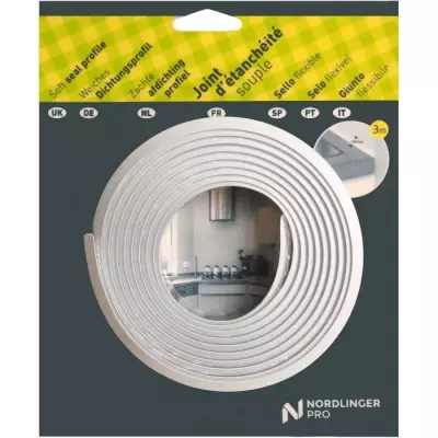 Joint d'Étanchéité NORDLINGER PRO - 3m - Blanc | Étanchéité Facile